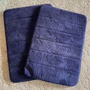 Navy memory foam rugs